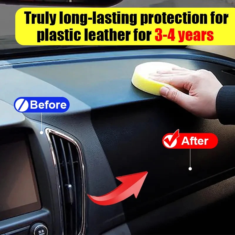 Car Plastic Restorer Back To Black Gloss Renovator Leather Restore Auto Polish 3
