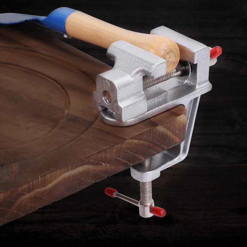 Mini Bench Vise Multi-Functional Aluminum Miniature Small Jewelers Hobby Clamp: