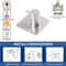 Modern Stainless Steel Adhesive Hook For Bathroom Kitchen And Closet Storage Durable And Stylish Or 2