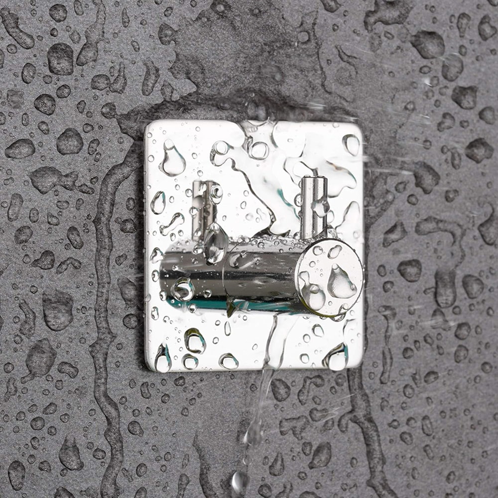 Modern Stainless Steel Adhesive Hook For Bathroom Kitchen And Closet Storage Durable And Stylish Or 3