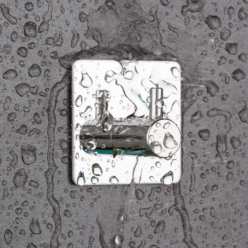 Modern Stainless Steel Adhesive Hook For Bathroom Kitchen And Closet Storage Durable And Stylish Or 3