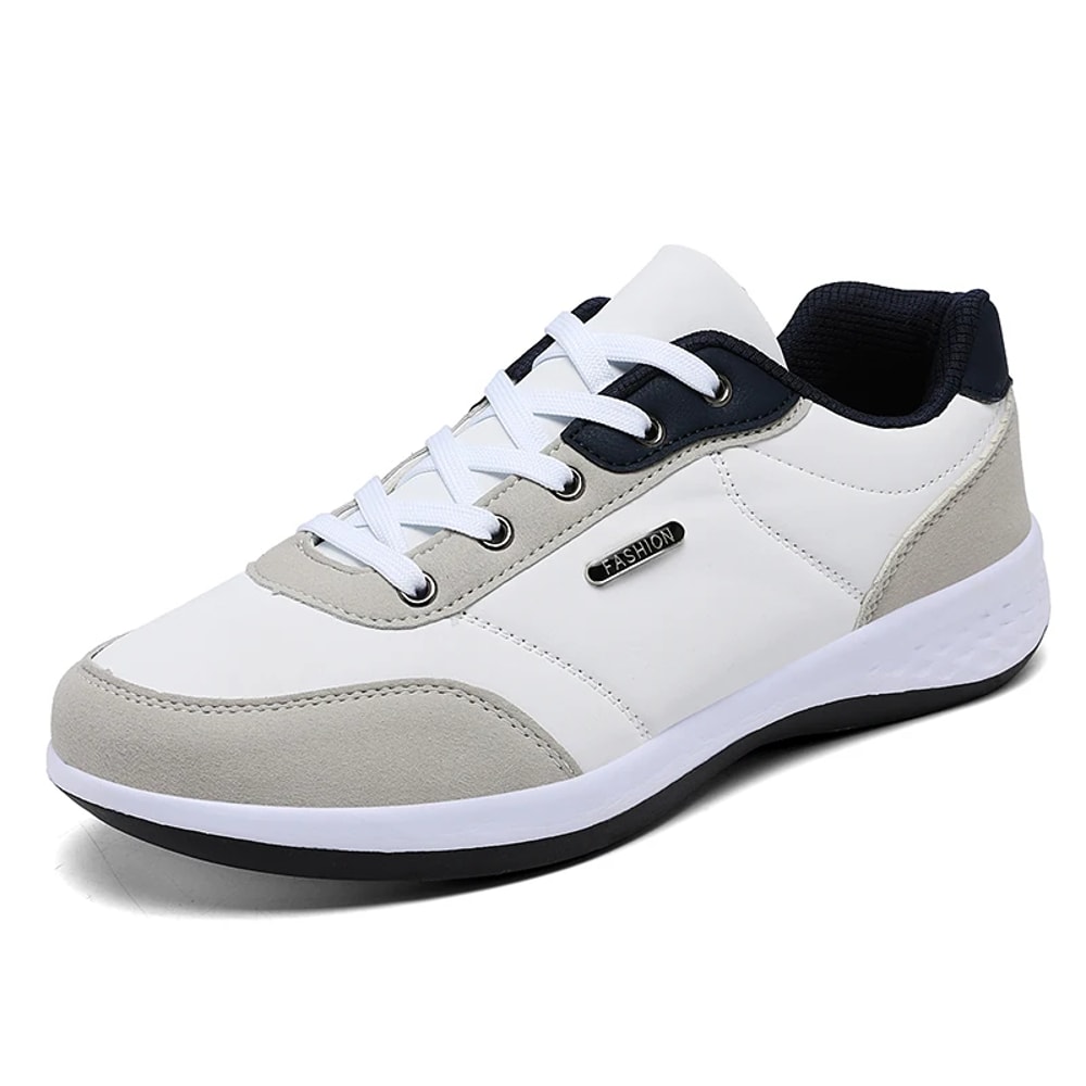 Waterproof Leather Sports Shoes For Men NonSlip Walking Sneakers 6