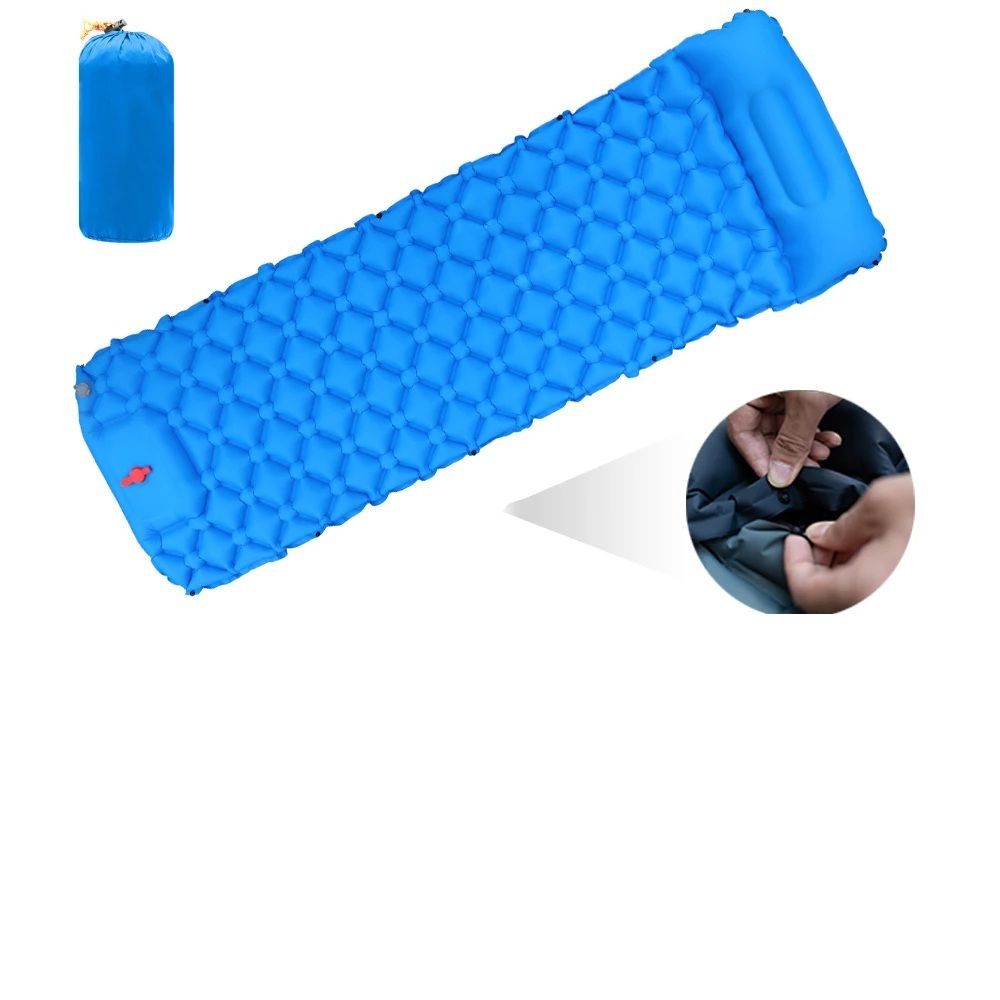 SelfInflating Camping Mat With Pillow Outdoor Air Mattress For Hiking Climbing 6