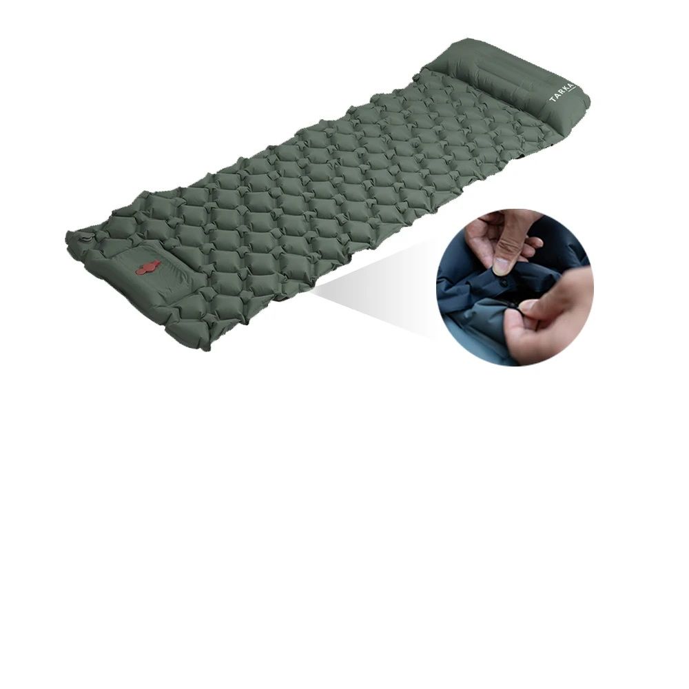 SelfInflating Camping Mat With Pillow Outdoor Air Mattress For Hiking Climbing 8