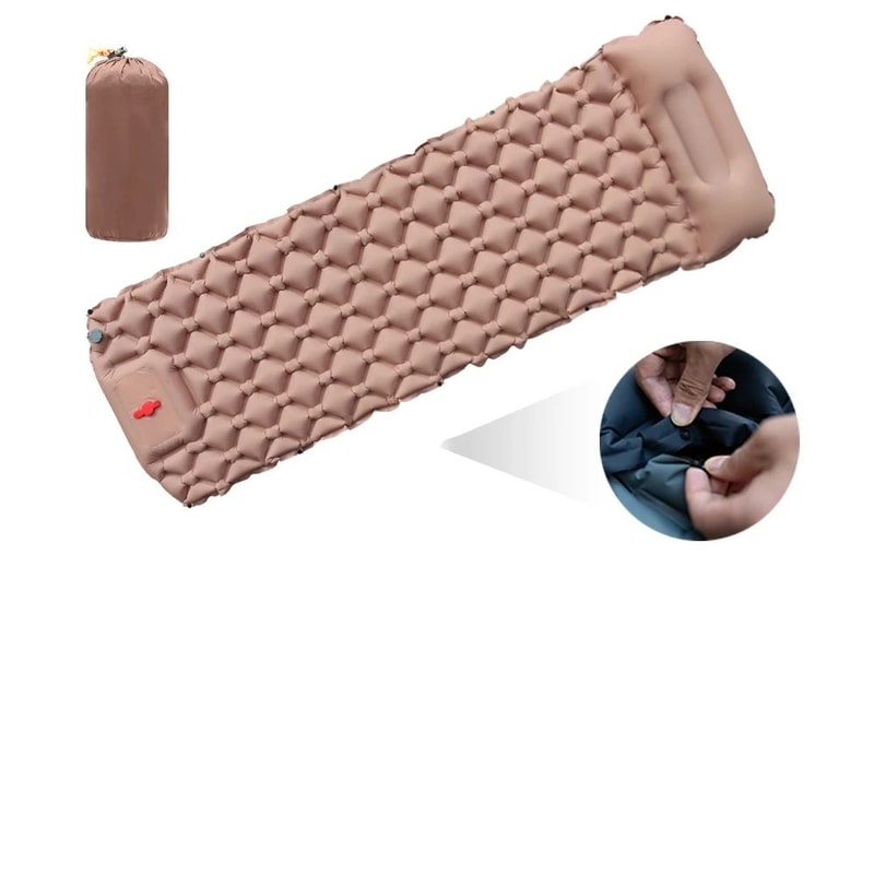 SelfInflating Camping Mat With Pillow Outdoor Air Mattress For Hiking Climbing 10