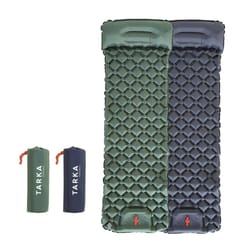 self-inflating camping mat with pillow outdoor air mattress for hiking climbing