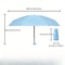 Compact Travel Mini Umbrella Ultra-light, UV-Resistant, Sixfold Foldable Design