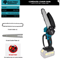 Mini LiIon Electric Chainsaw OneHand Portable Saw Compatible With Makita Battery 6