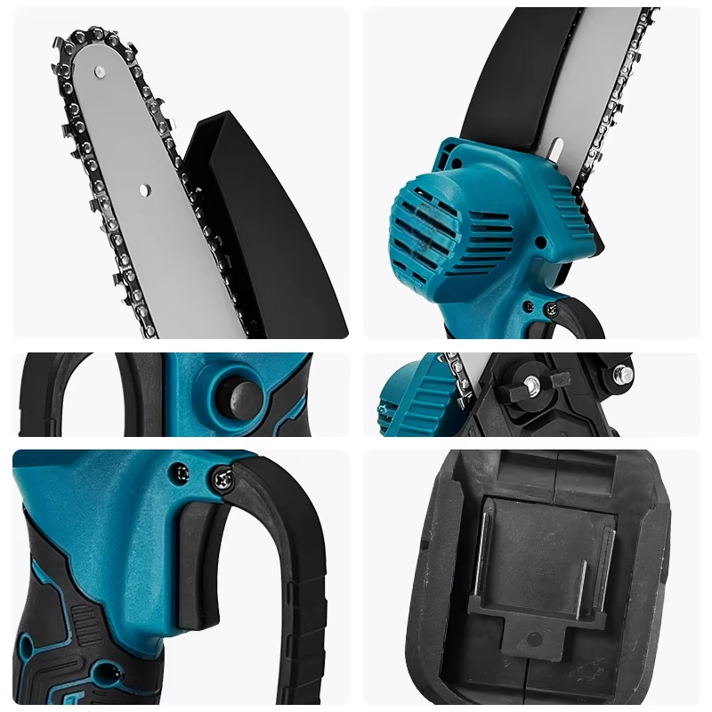 Mini LiIon Electric Chainsaw OneHand Portable Saw Compatible With Makita Battery 4