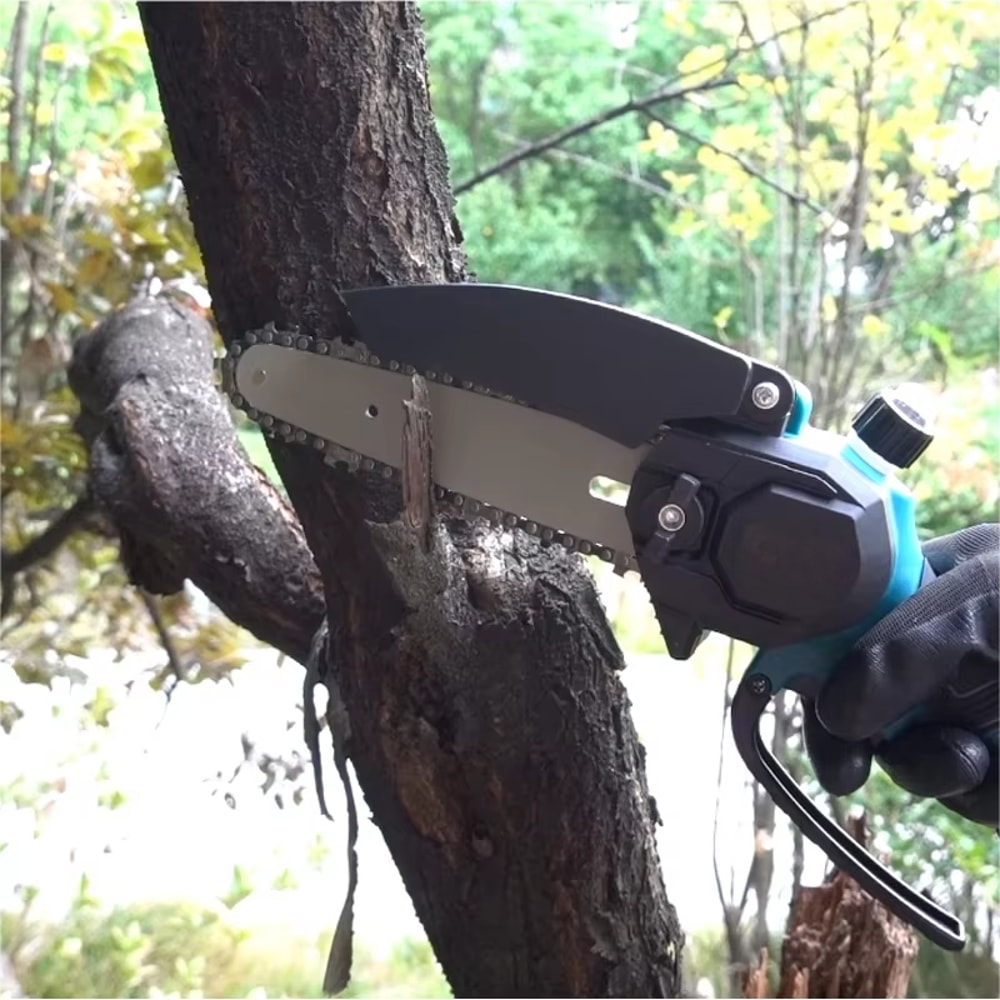 Mini LiIon Electric Chainsaw OneHand Portable Saw Compatible With Makita Battery 5
