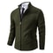 Warm Winter Fleece Men's Casual Sports Jacket Stand Collar Zipper Cardigan for Autumn Winter