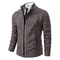 Warm Winter Fleece Men's Casual Sports Jacket Stand Collar Zipper Cardigan for Autumn Winter