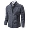 Warm Winter Fleece Men's Casual Sports Jacket Stand Collar Zipper Cardigan for Autumn Winter