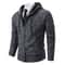 Warm Winter Fleece Men's Casual Sports Jacket Stand Collar Zipper Cardigan for Autumn Winter