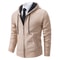 Warm Winter Fleece Men's Casual Sports Jacket Stand Collar Zipper Cardigan for Autumn Winter
