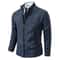 Warm Winter Fleece Men's Casual Sports Jacket Stand Collar Zipper Cardigan for Autumn Winter