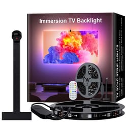 smart led tv backlight with camera sync rgbic usb backlight for gaming, movies app-controlled ambilight
