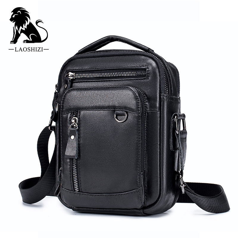Genuine Leather Messenger Bag for Men Stylish Crossbody Shoulder Bag