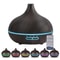 Wood Color USB Aroma Diffuser with LED Colors Remote Control USB-Powered Air Humidifier for Home Office