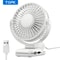 Portable USB ClipOn Desk Fan Brushless Motor UltraQuiet Airflow Sturdy Clamp For Office Or Bedroom 6
