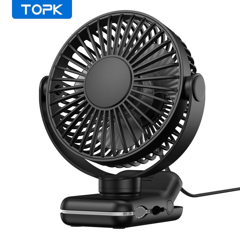 Portable USB ClipOn Desk Fan Brushless Motor UltraQuiet Airflow Sturdy Clamp For Office Or Bedroom 8