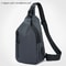 Mens Fashion Chest Bag Solid Color One Shoulder Crossbody Bag With USB Charging Outdoor Casual Nylo 7