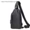 Mens Fashion Chest Bag Solid Color One Shoulder Crossbody Bag With USB Charging Outdoor Casual Nylo 10