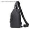 Mens Fashion Chest Bag Solid Color One Shoulder Crossbody Bag With USB Charging Outdoor Casual Nylo 10