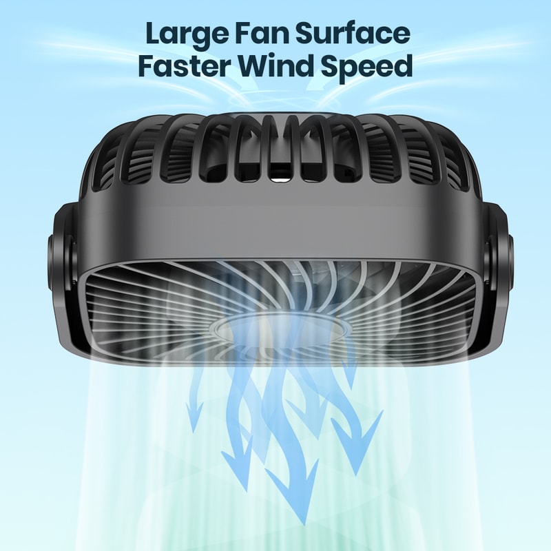 USB Mini Portable Fan For Camping Home Quiet Personal Fan With Adjustable Speeds For Desk Table And 2