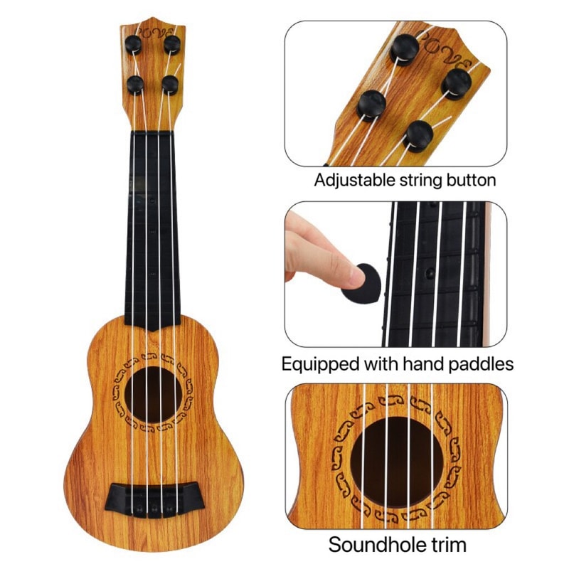 Childrens Musical Guitar Toy With Paddles Early Learning Music Instrument For Kids 3