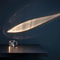 LED Crystal Table Lamp Eye of the Sky Projector, Elegant Egg-Shaped Light for Living Room Bedroom Decor