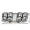 LED Digital Alarm Wall Clock with Time, Date Temperature Display for Home Office