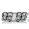 LED Digital Alarm Wall Clock with Time, Date Temperature Display for Home Office