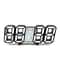 LED Digital Alarm Wall Clock with Time, Date Temperature Display for Home Office