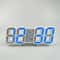LED Digital Alarm Wall Clock with Time, Date Temperature Display for Home Office