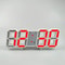 LED Digital Alarm Wall Clock with Time, Date Temperature Display for Home Office