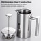 Stainless Steel French Press Coffee Maker Pot Double-Walled Insulated Coffee Maker