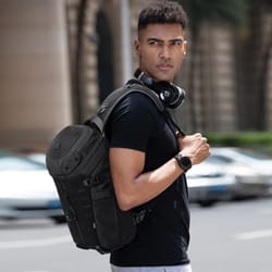 waterproof sling crossbody bag for men large capacity chest messenger bag for short trips