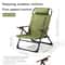 Portable Camping Chair With Adjustable Armrests Detachable Pillow Perfect For Beach Travel And Hiki 6