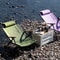 Portable Camping Chair With Adjustable Armrests Detachable Pillow Perfect For Beach Travel And Hiki 0