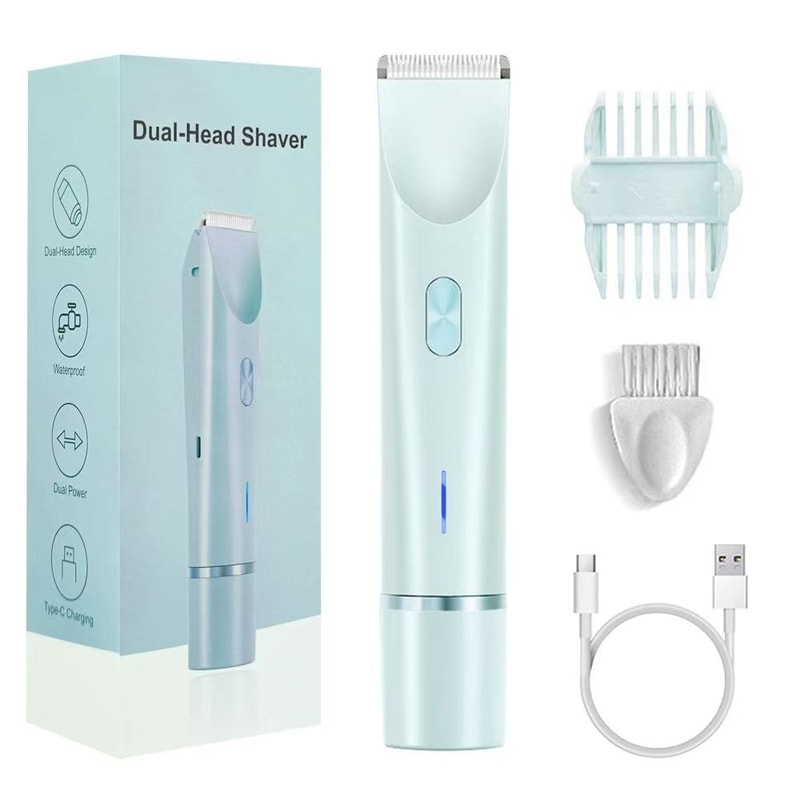 Waterproof Rechargeable Electric Shaver Mini Womens Bikini Trimmer Hair Remover 6