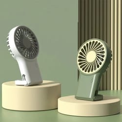 foldable usb rechargeable mini fan with cartoon design perfect for outdoor, home office use