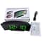 Noiseless Digital LED Alarm Clock with Large Mirror Display Sleek Silent Electronic Timepiece