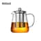 Heat Resistant Glass Teapot with Stainless Steel Tea Strainer Infuser Ideal for Puer Oolong Teas
