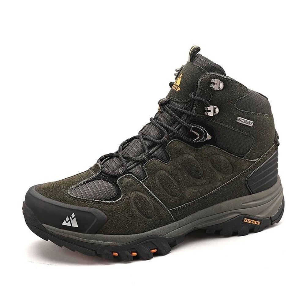 Mens HighTop Hiking Boots Suede Trekking Shoes For Winter Nonslip Laceup Casual Outdoor Sports 2
