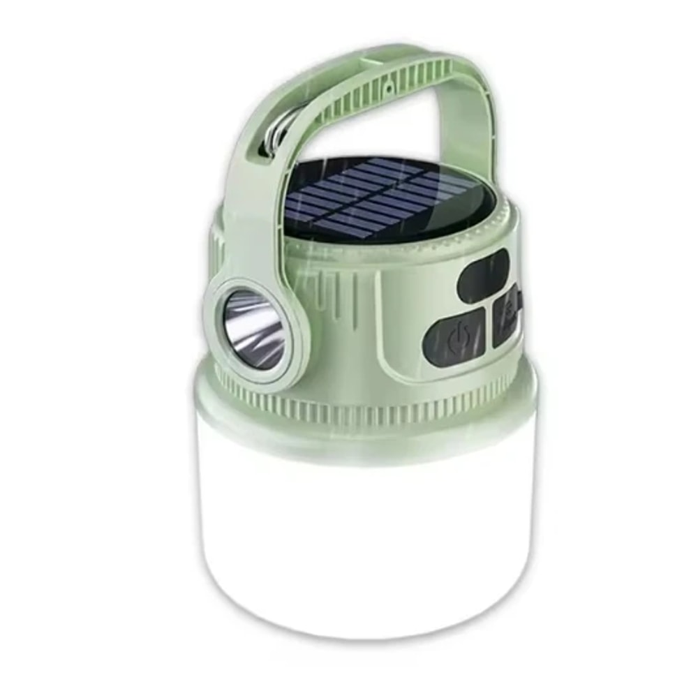 Portable LED Camping Lantern Solar Rechargeable Waterproof Outdoor Tent Light
