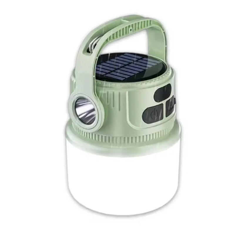 Portable LED Camping Lantern Solar Rechargeable Waterproof Outdoor Tent Light