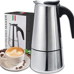 premium stovetop moka pot italian espresso maker classic aluminum coffee brewer