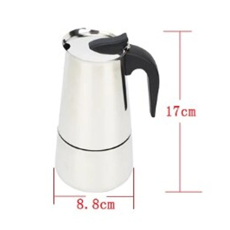 Premium Stovetop Moka Pot Italian Espresso Maker Classic Aluminum Coffee Brewer 7