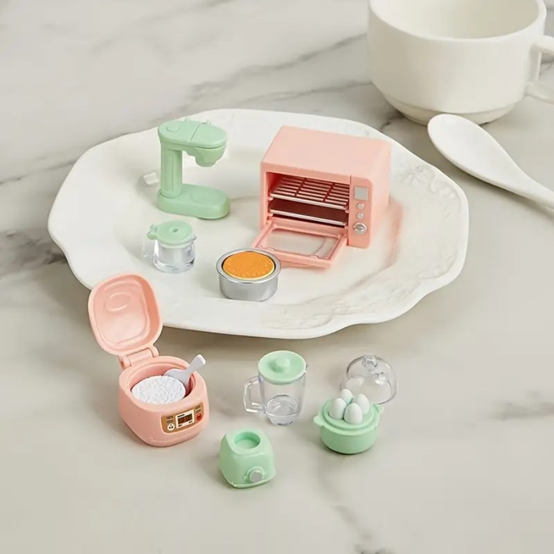 Realistic Microwave, Rice Cooker, Egg Boiler, Soy Milk Maker with Filter Perfect Play House Toy for Kids